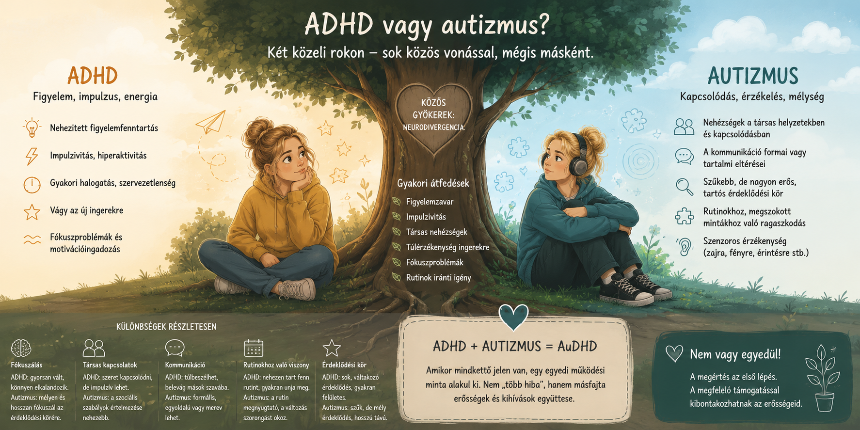 Read more about the article ADHD vagy autizmus? Hogyan különböztetheted meg őket?