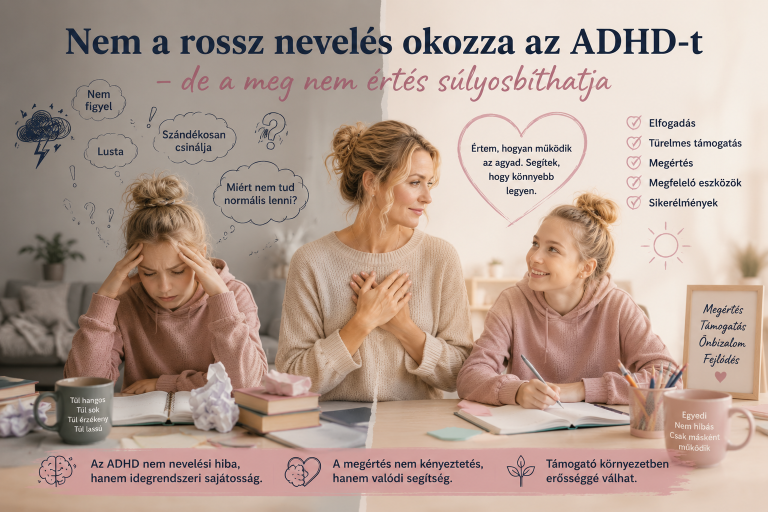 Read more about the article Nem a rossz nevelés okozza az ADHD-t – de a meg nem értés súlyosbíthatja