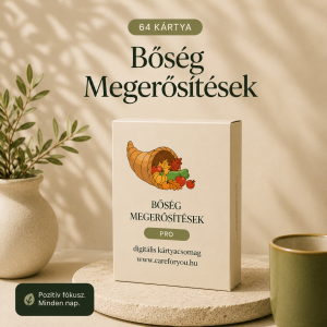 64 bőség-megerősítés – pro csomag: digitális kártyaszett és mobil háttérképek