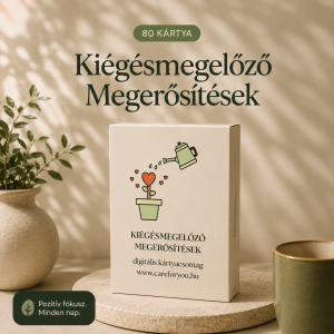 80 kiégésmegelőző megerősítés– digitális kártyacsomag